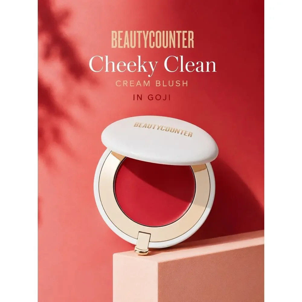 Beautycounter Cheeky Clean Cream Single Blush Goji .15 Oz.New In Box